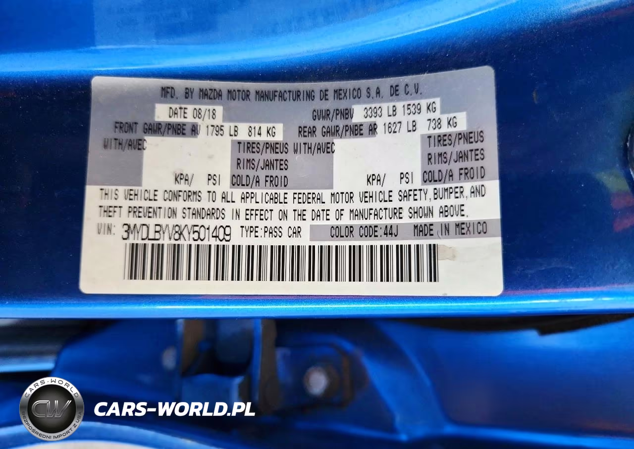 2019 Toyota Yaris Le VIN:3MYDLBYV8KY501409 - 13