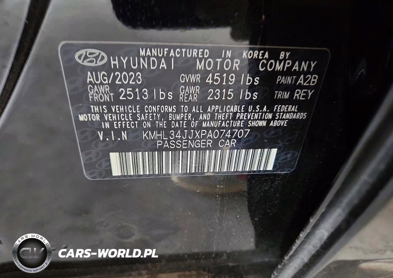 2023 Hyundai Sonata Hybrid Sel VIN:KMHL34JJXPA074707 - 13