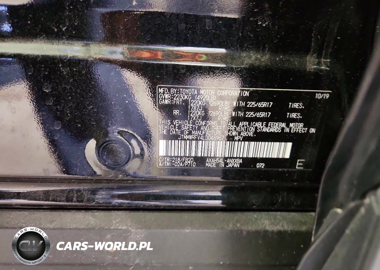 2020 Toyota Rav4 Le VIN:JTMMWRFV4LD046967 - 13