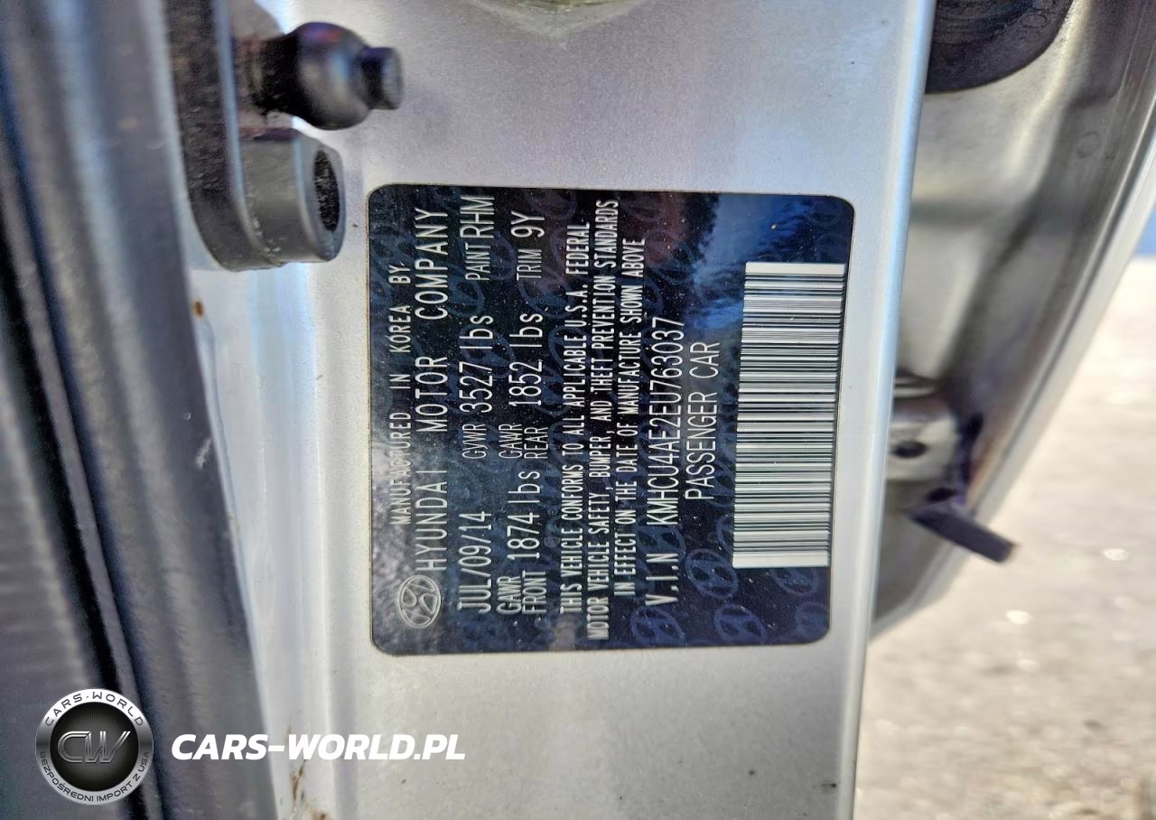 2014 Hyundai Accent Gls VIN:KMHCU4AE2EU763037 - 12