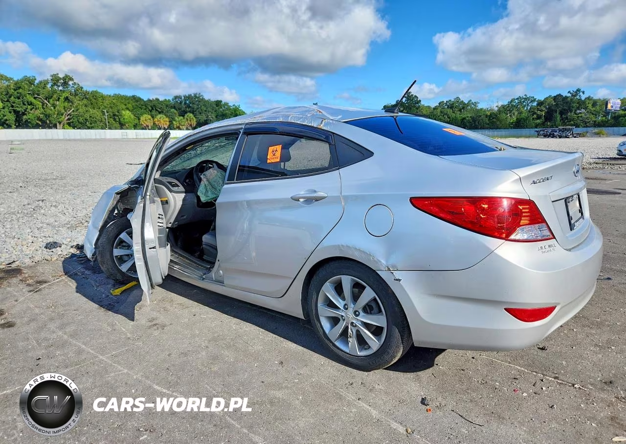 2014 Hyundai Accent Gls VIN:KMHCU4AE2EU763037 - 2