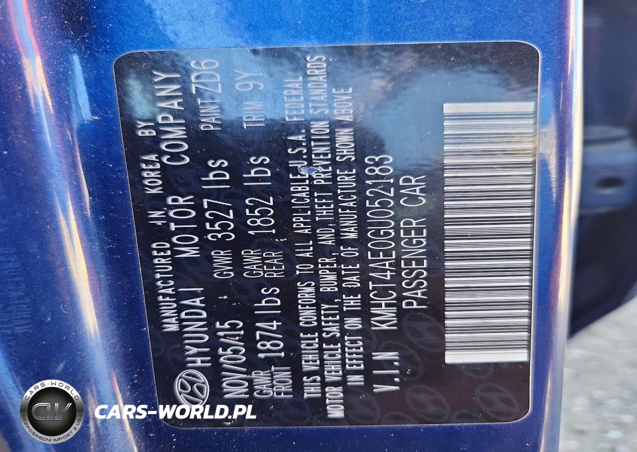 2016 Hyundai Accent Standard VIN:KMHCT4AE0GU052183 - 12