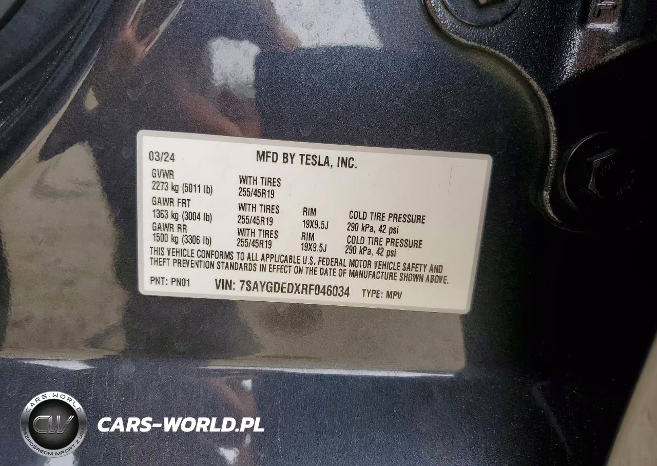 2024 Tesla Model Y VIN:7SAYGDEDXRF046034 - 13