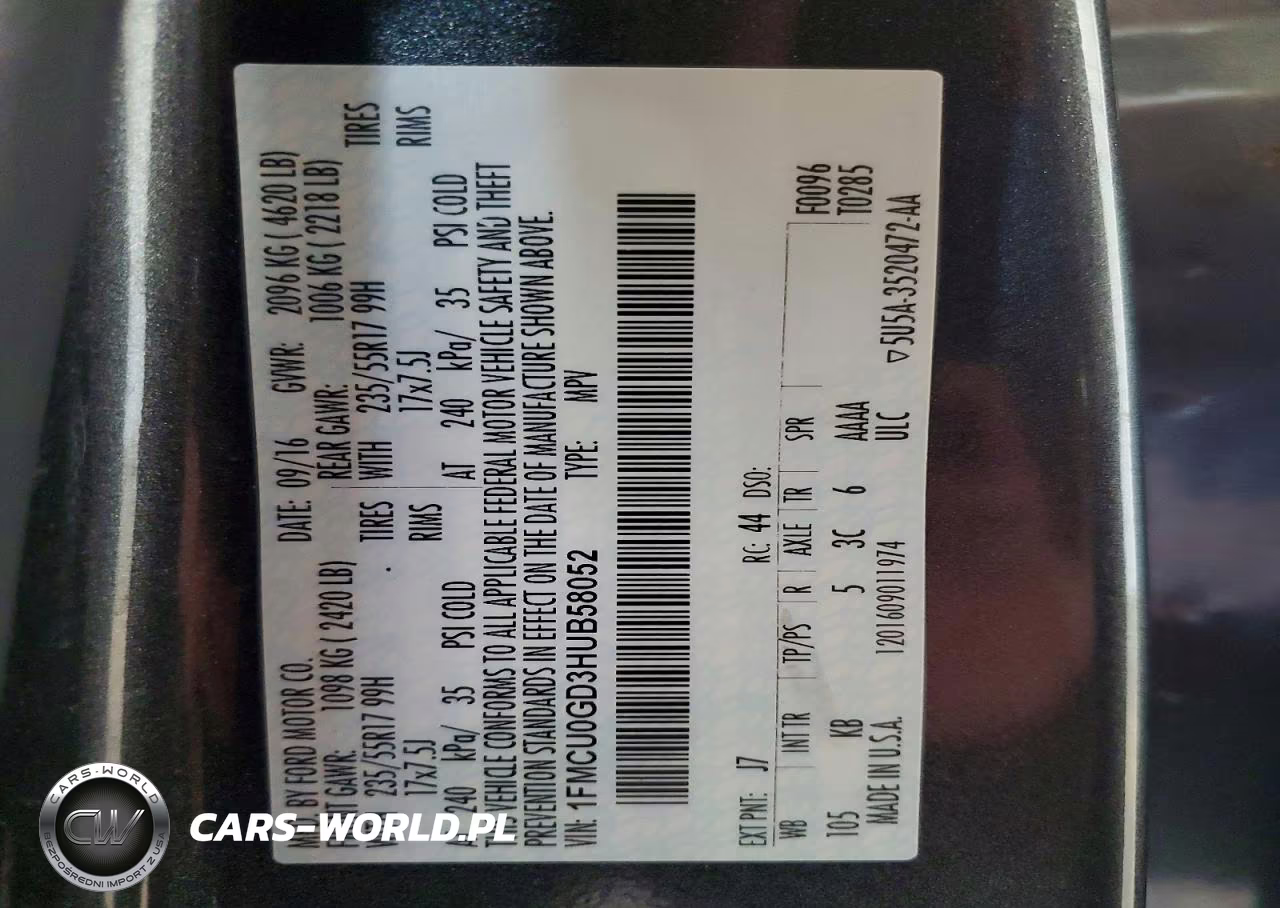 2017 Ford Escape Se VIN:1FMCU0GD3HUB58052 - 13