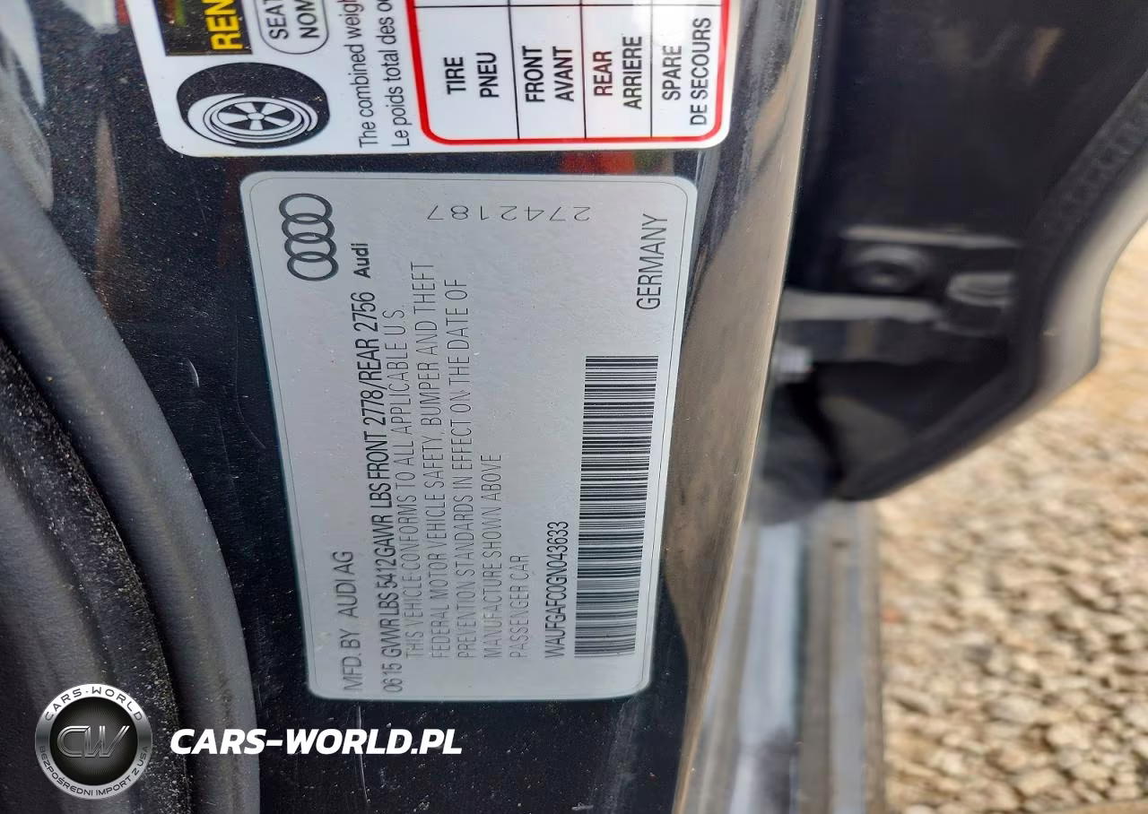 2016 Audi A6 Premium Plus VIN:WAUFGAFC0GN043633 - 12