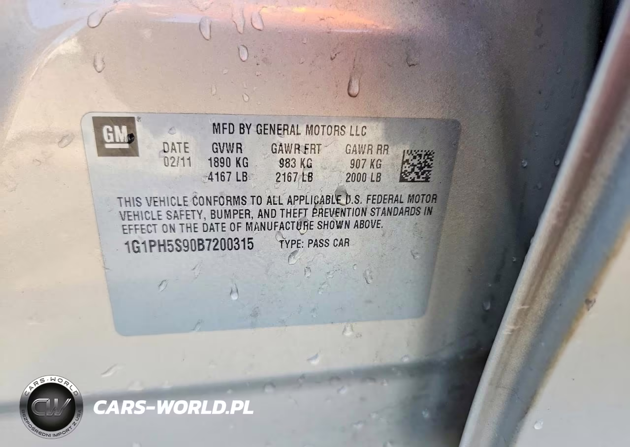 2011 Chevrolet Cruze Ltz VIN:1G1PH5S90B7200315 - 12
