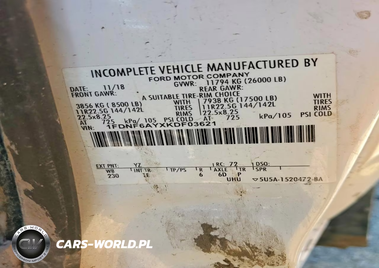 2019 Ford F650 Super - Grapple Truck VIN:1FDNF6AYXKDF03621 - 12