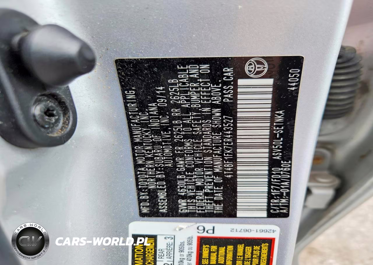 2014 Toyota Camry Le VIN:4T4BF1FK7ER443527 - 12