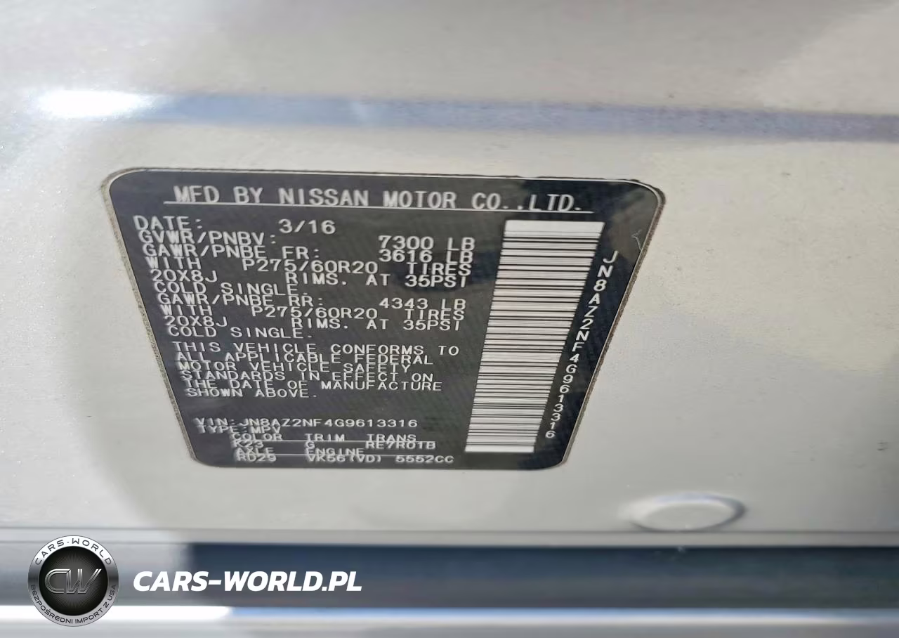 2016 Infiniti Qx80 Base VIN:JN8AZ2NF4G9613316 - 12