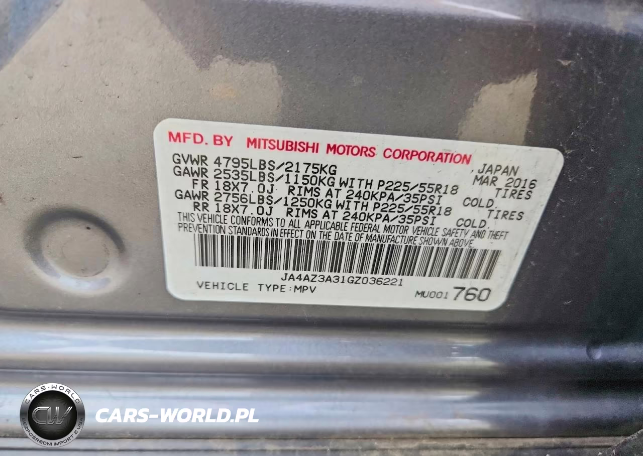 2016 Mitsubishi Outlander Se VIN:JA4AZ3A31GZ036221 - 13