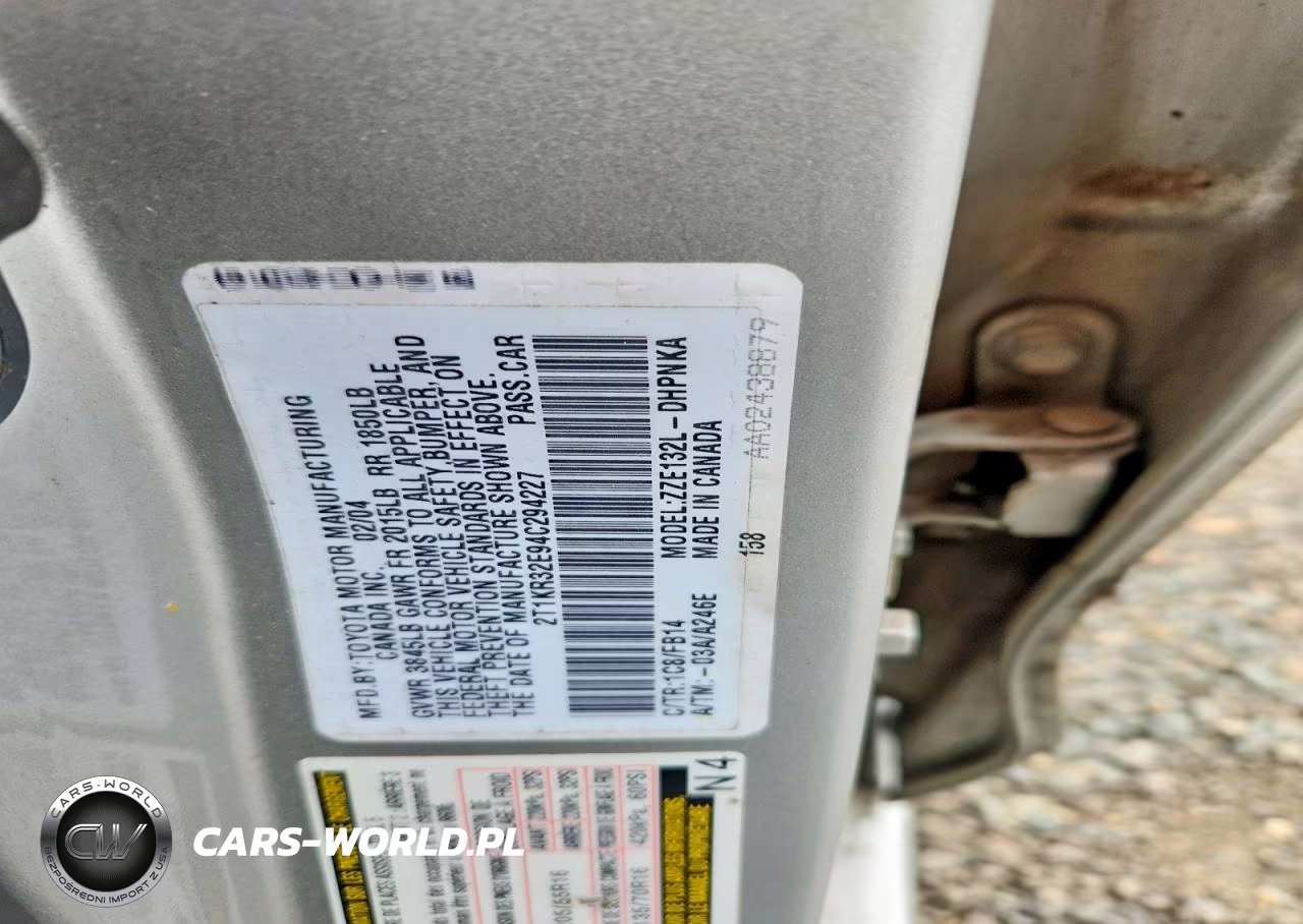 2004 Toyota Corolla Matrix VIN:2T1KR32E94C294227 - 14