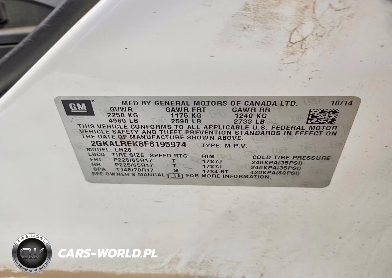 2015 GMC Terrain Sle VIN:2GKALREK8F6195974 - 13