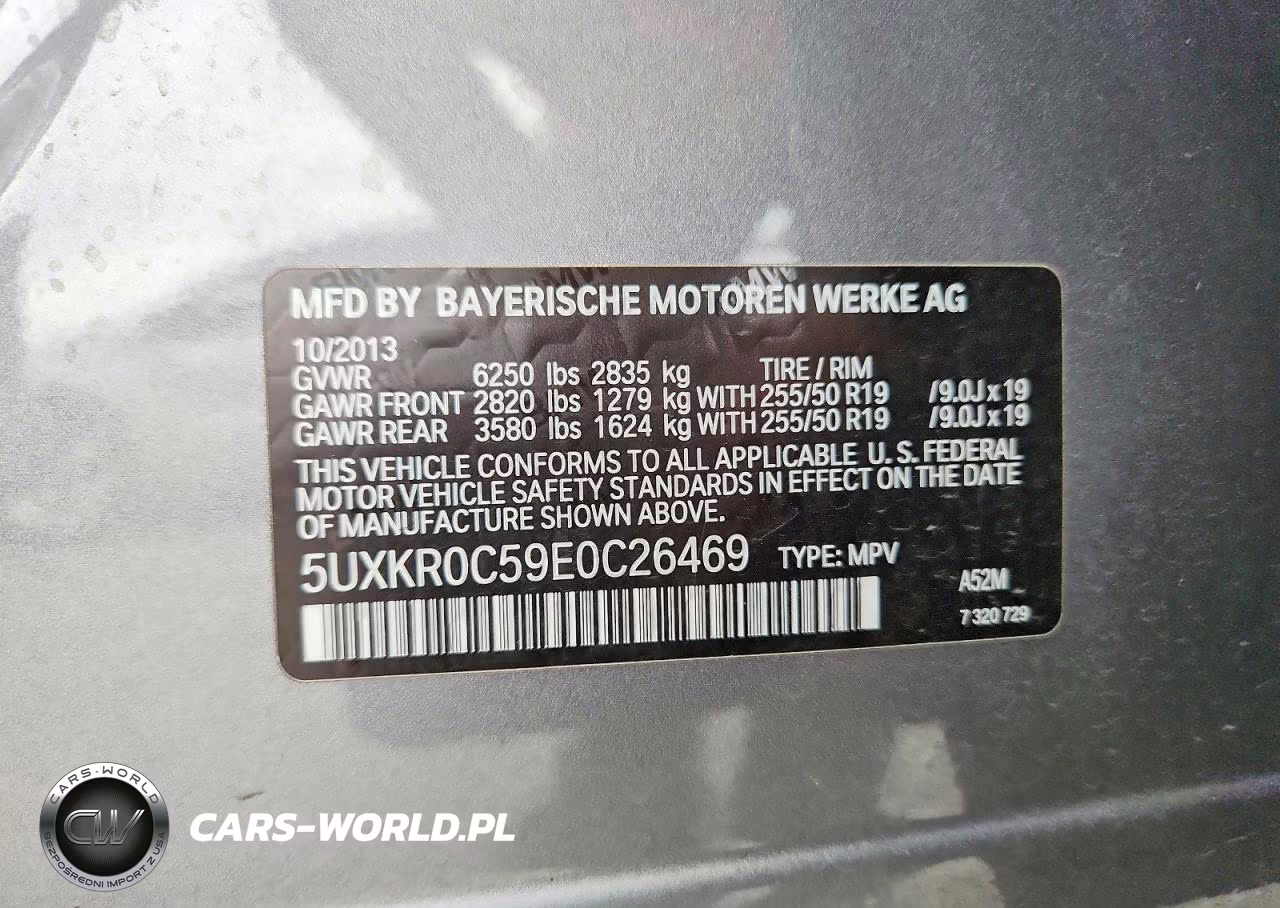 2014 BMW X5 VIN:5UXKR0C59E0C26469 - 13