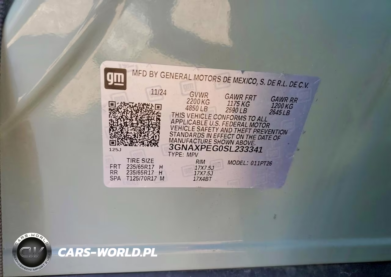 2025 Chevrolet Equinox Lt VIN:3GNAXPEG0SL233341 - 14