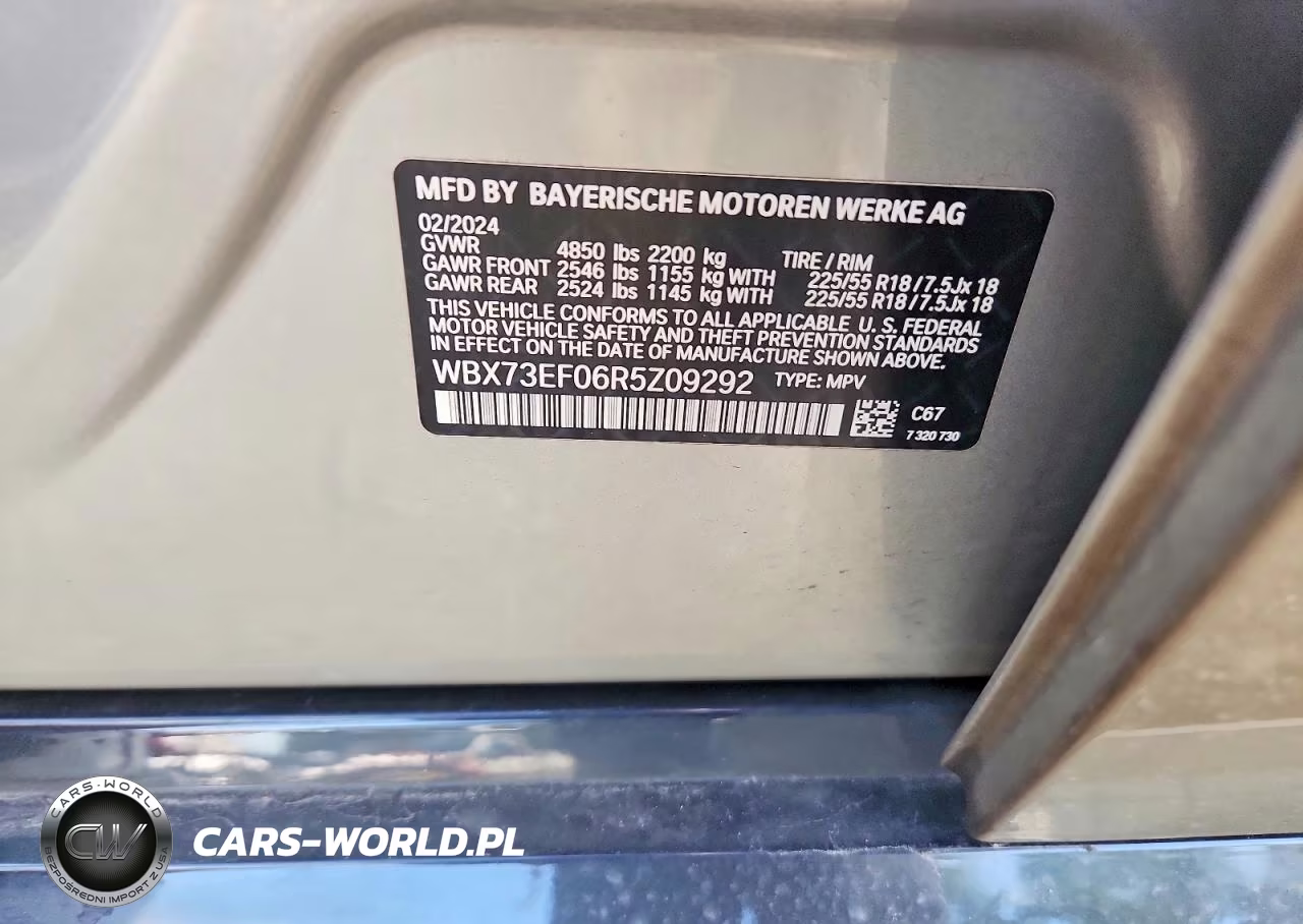 2024 BMW X1 xDrive28I VIN:WBX73EF06R5Z09292 - 13