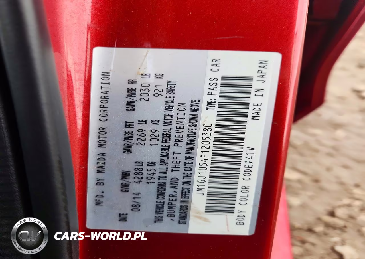 2015 Mazda 6 Sport VIN:JM1GJ1U54F1205380 - 12