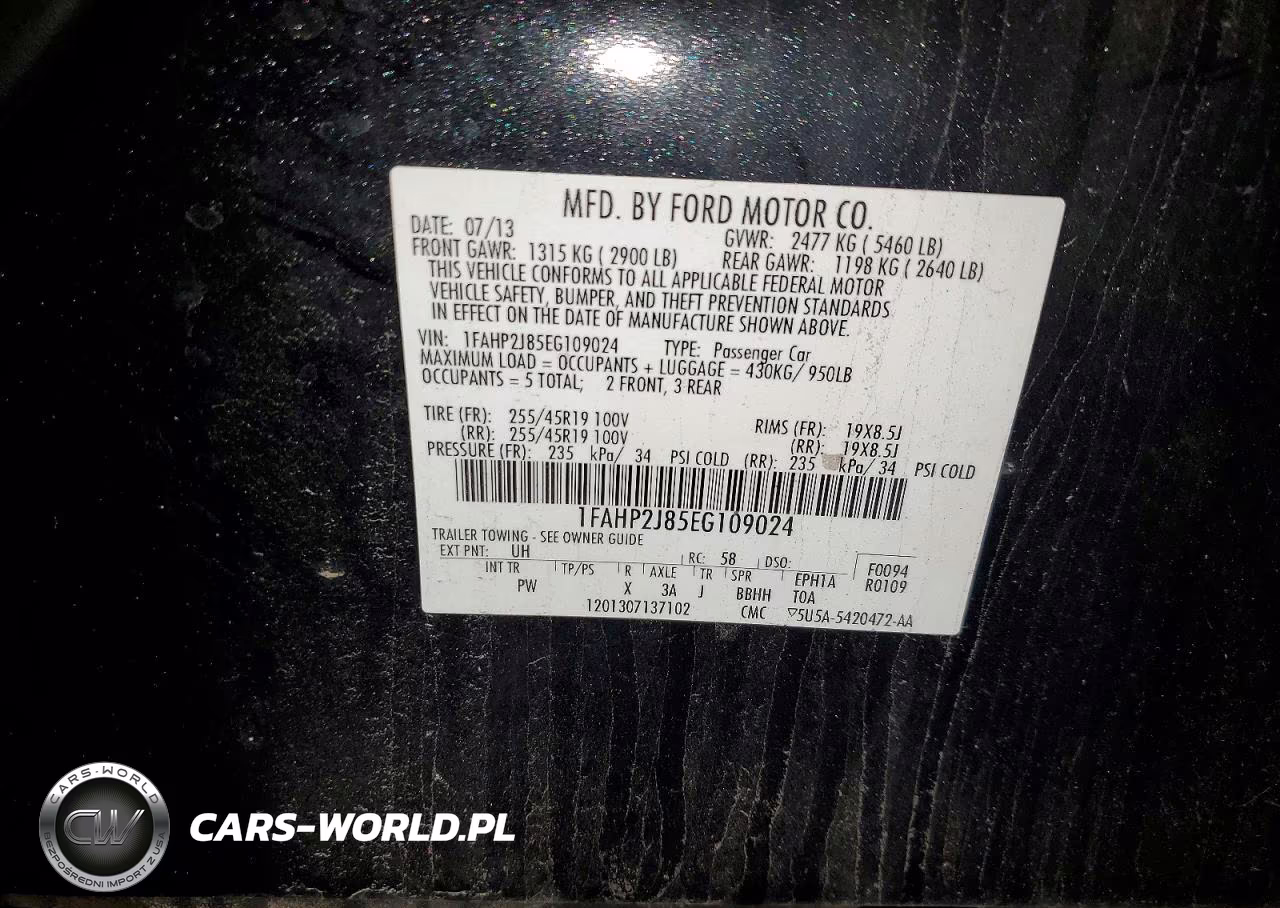 2014 Ford Taurus Limited VIN:1FAHP2J85EG109024 - 12