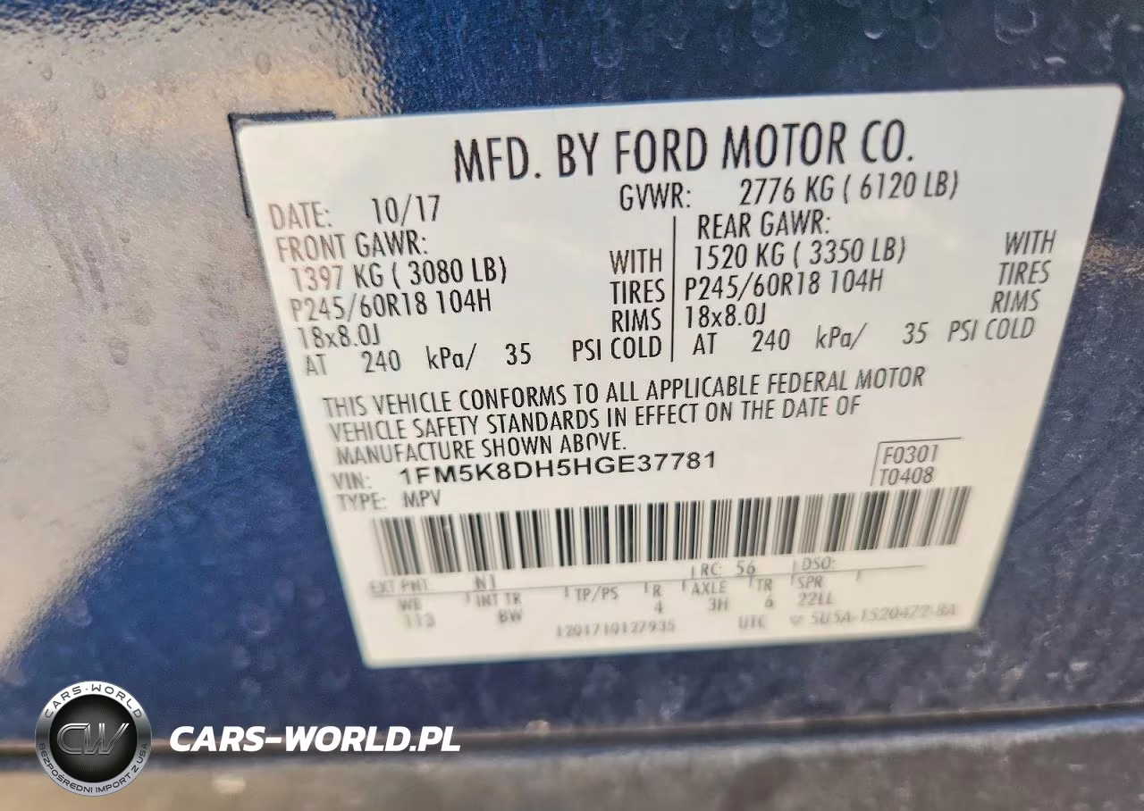 2017 Ford Explorer Xlt VIN:1FM5K8DH5HGE37781 - 13