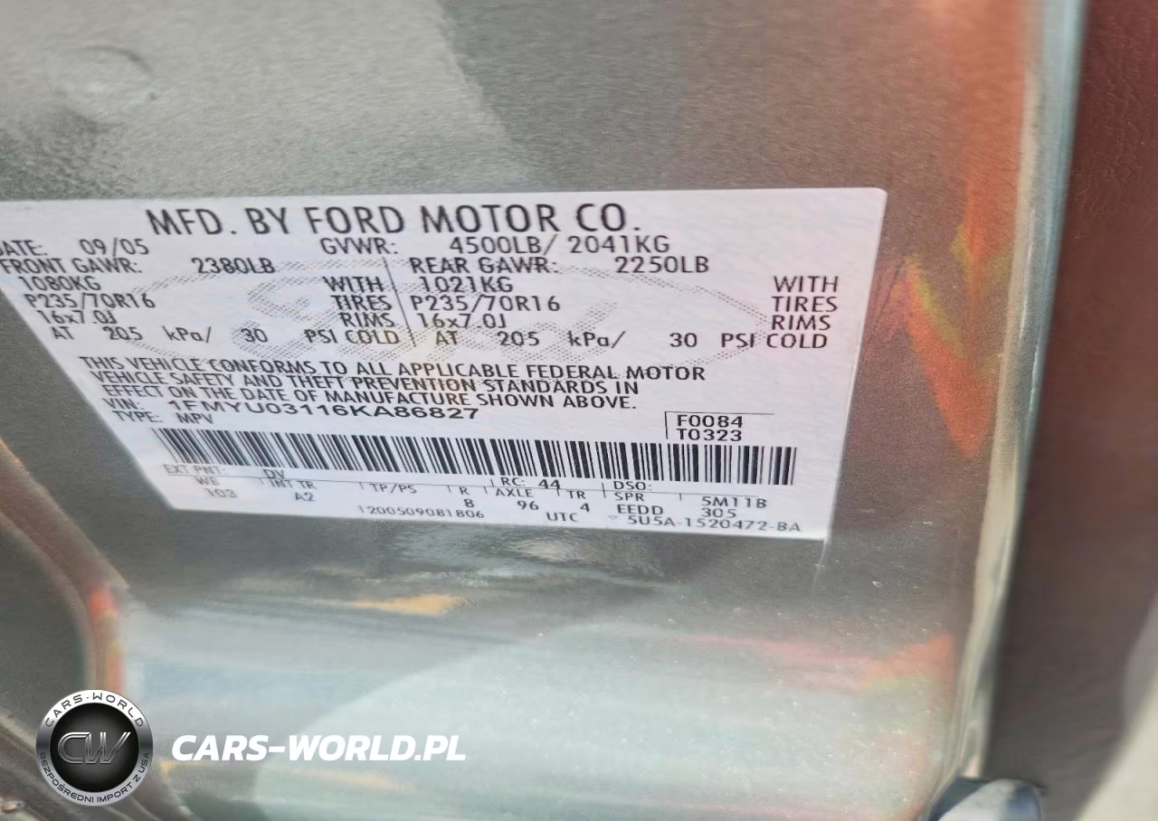 2006 Ford Escape Xlt VIN:1FMYU03116KA86827 - 13