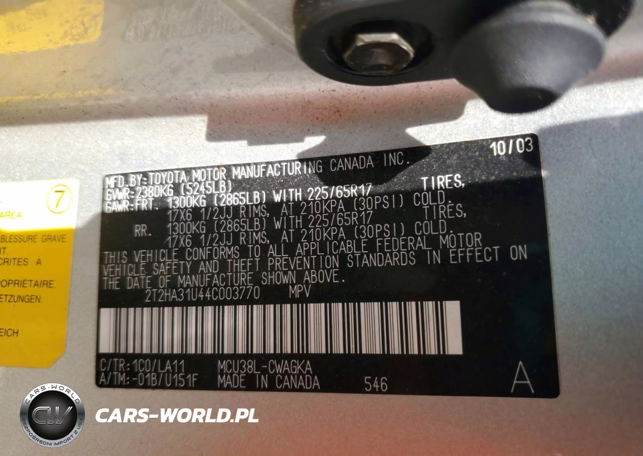 2004 Lexus Rx 330 VIN:2T2HA31U44C003770 - 13