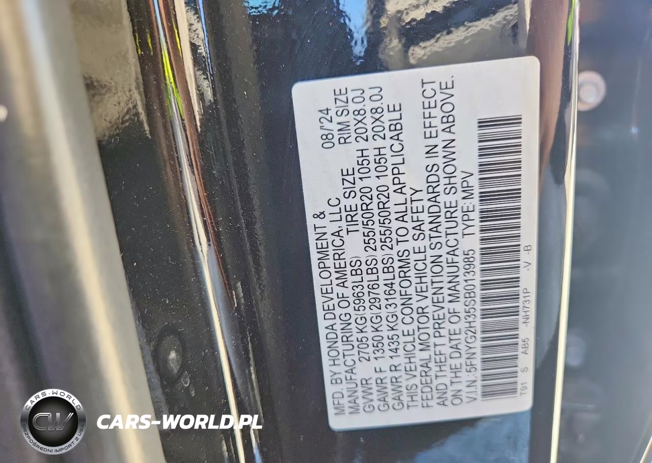 2025 Honda Pilot Sport VIN:5FNYG2H35SB013985 - 13