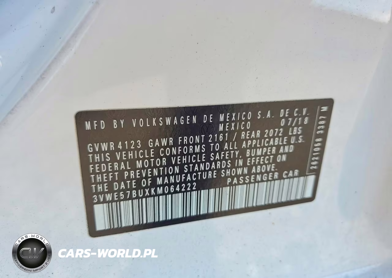 2019 Volkswagen Jetta Sel VIN:3VWE57BUXKM064222 - 12