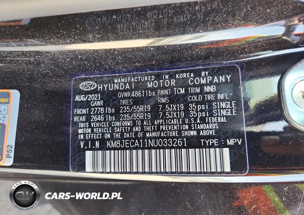 2022 Hyundai Tucson Limited VIN:KM8JECA11NU033261 - 13