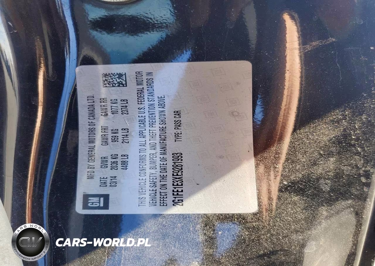 2014 Chevrolet Camaro Ls VIN:2G1FE1E3XE9281993 - 12