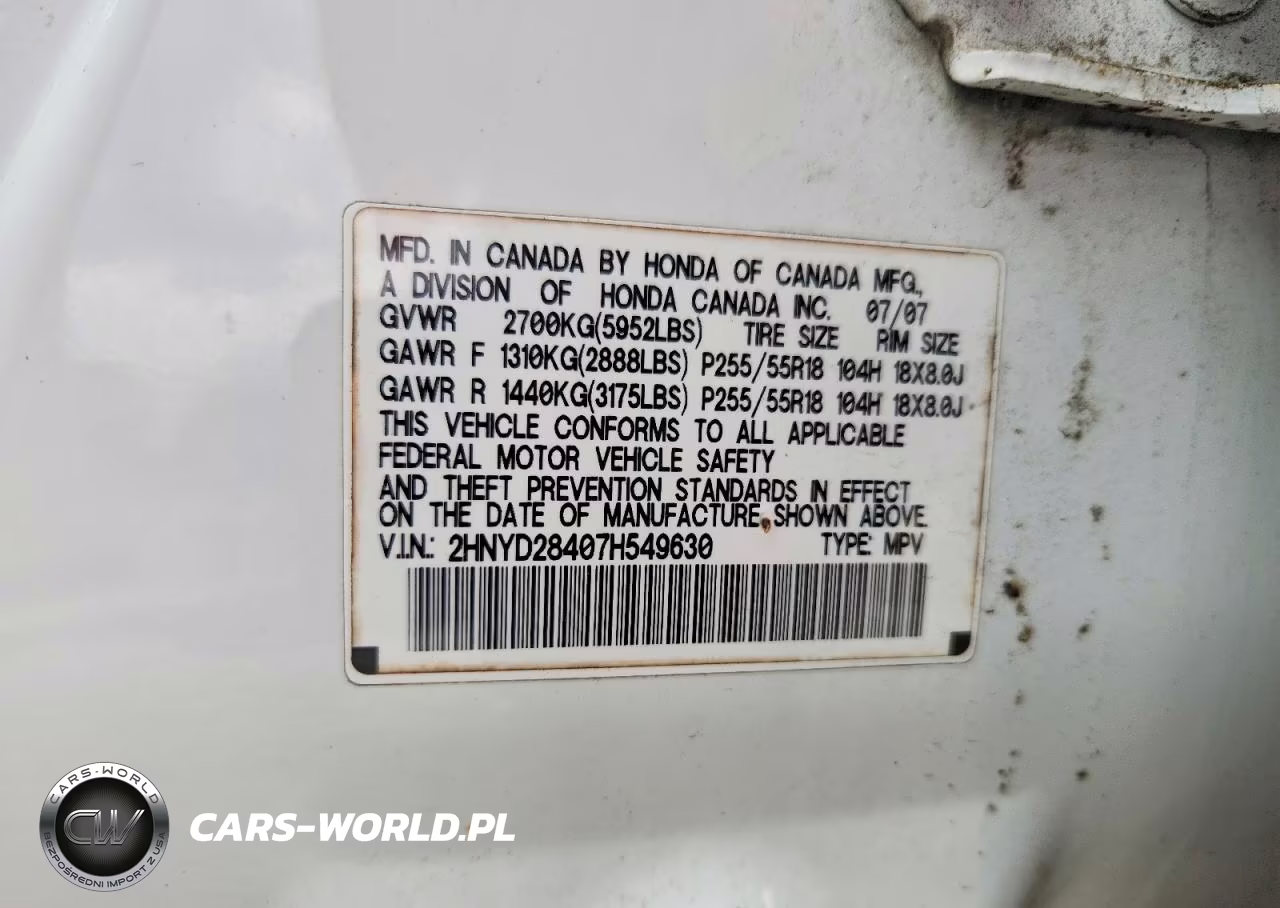 2007 Acura Mdx Technology VIN:2HNYD28407H549630 - 13