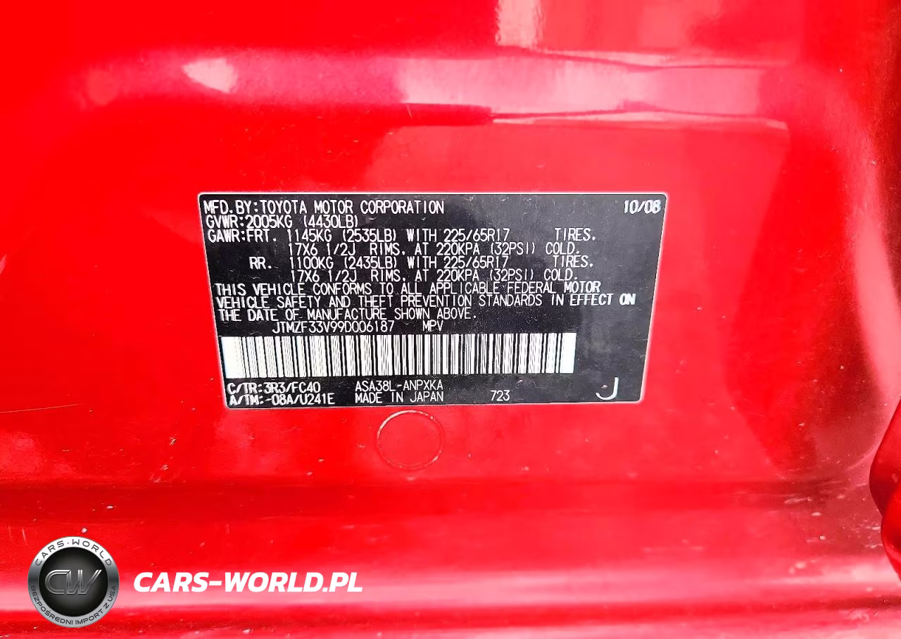 2009 Toyota Rav4 Base VIN:JTMZF33V99D006187 - 12