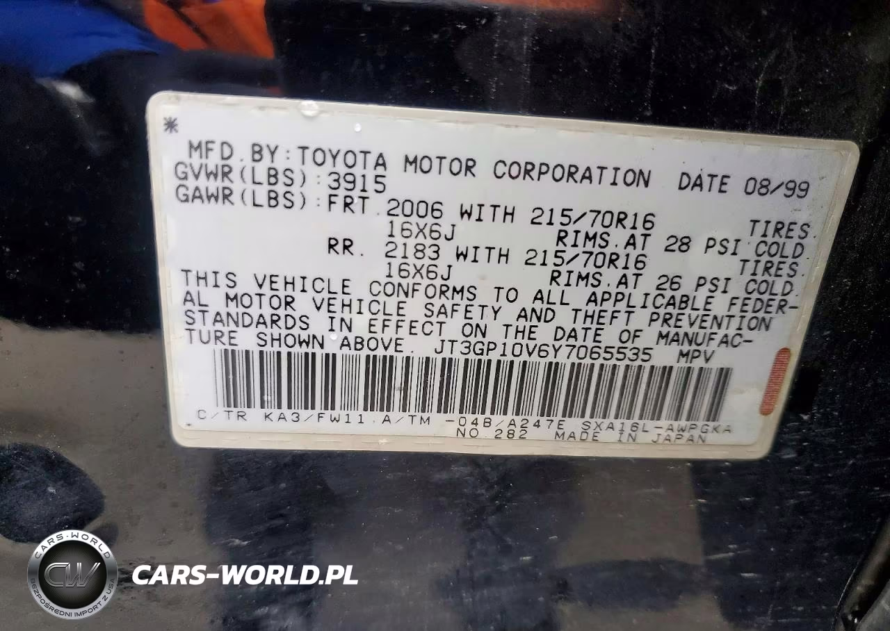 2000 Toyota Rav4 Base VIN:JT3GP10V6Y7065535 - 14