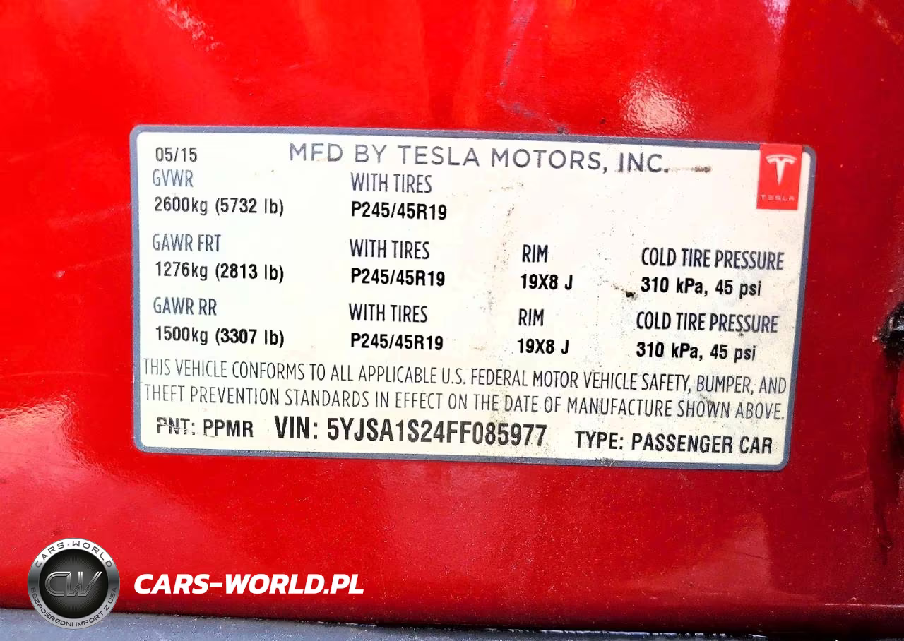 2015 Tesla Model S 70D VIN:5YJSA1S24FF085977 - 12