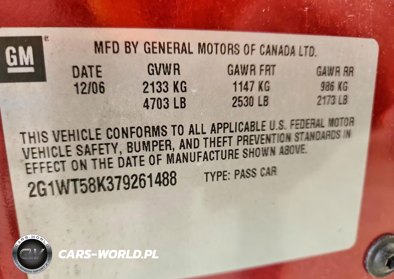 2007 Chevrolet Impala Lt VIN:2G1WT58K379261488 - 12