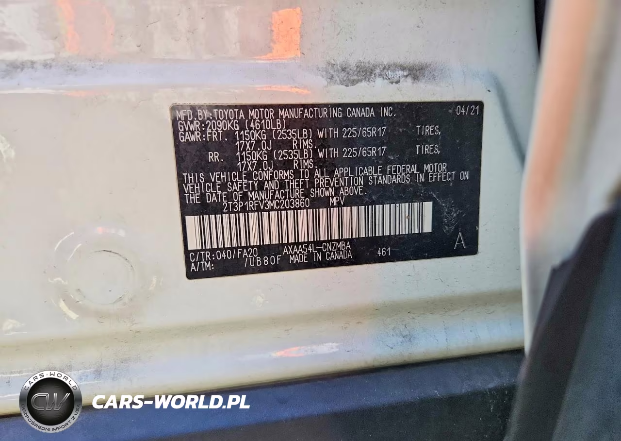 2021 Toyota Rav4 Xle VIN:2T3P1RFV3MC203860 - 13