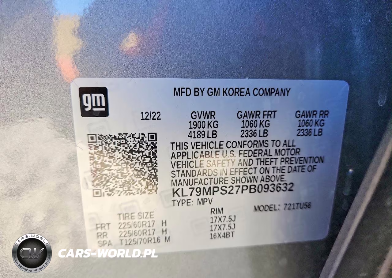 2023 Chevrolet Trailblazer Lt VIN:KL79MPS27PB093632 - 12