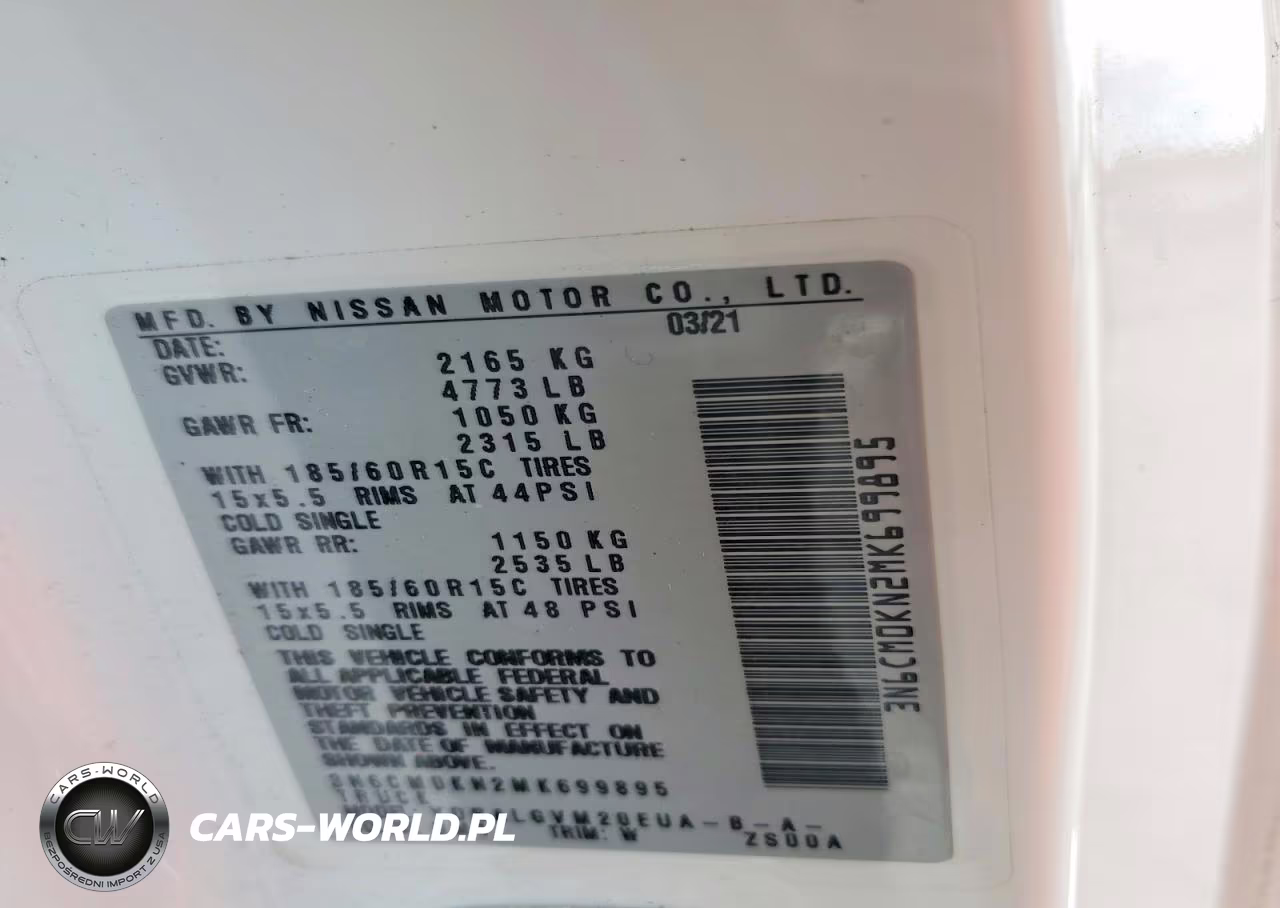 2021 Nissan Nv 200 VIN:3N6CM0KN2MK699895 - 13