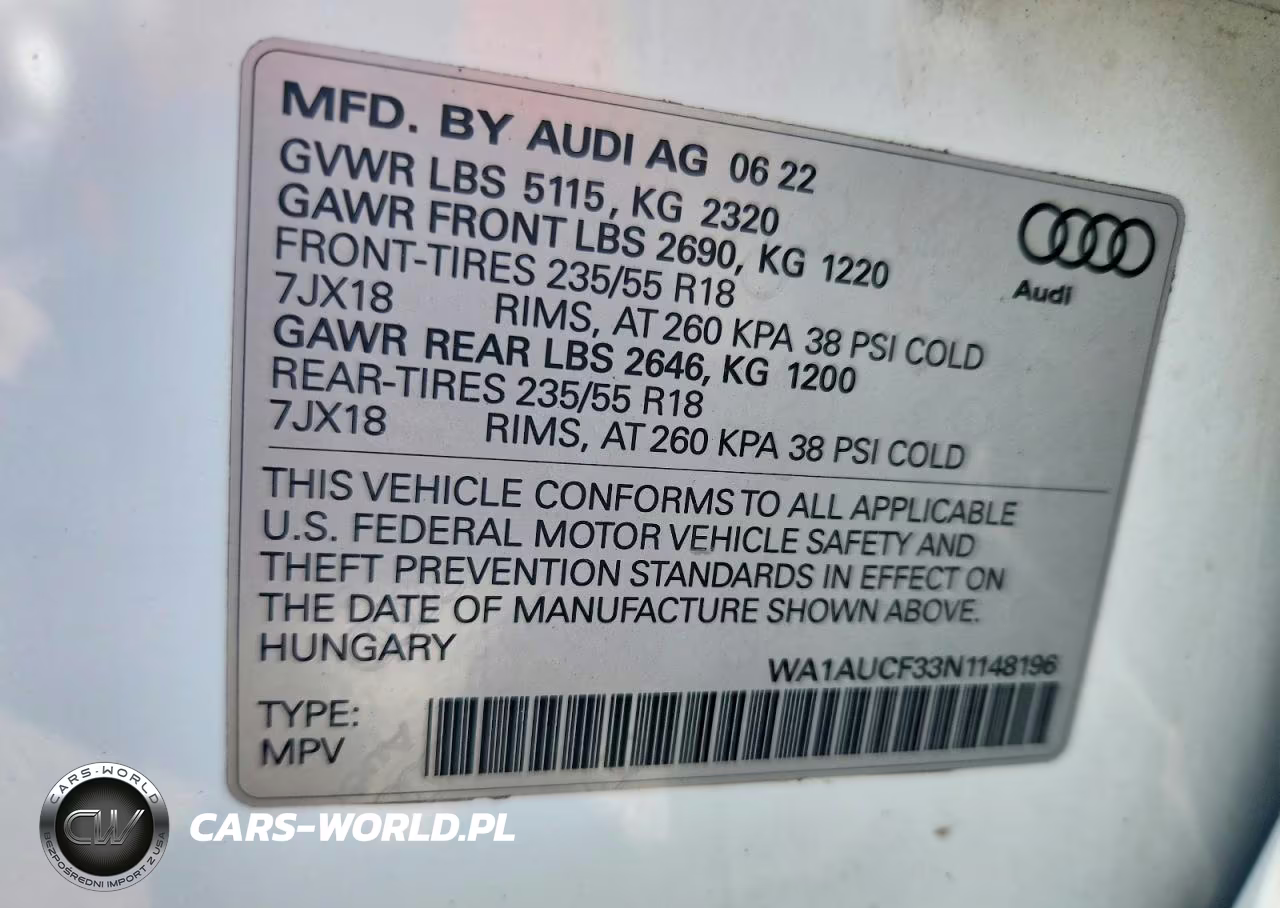 2022 Audi Q3 Premium 40 VIN:WA1AUCF33N1148196 - 13