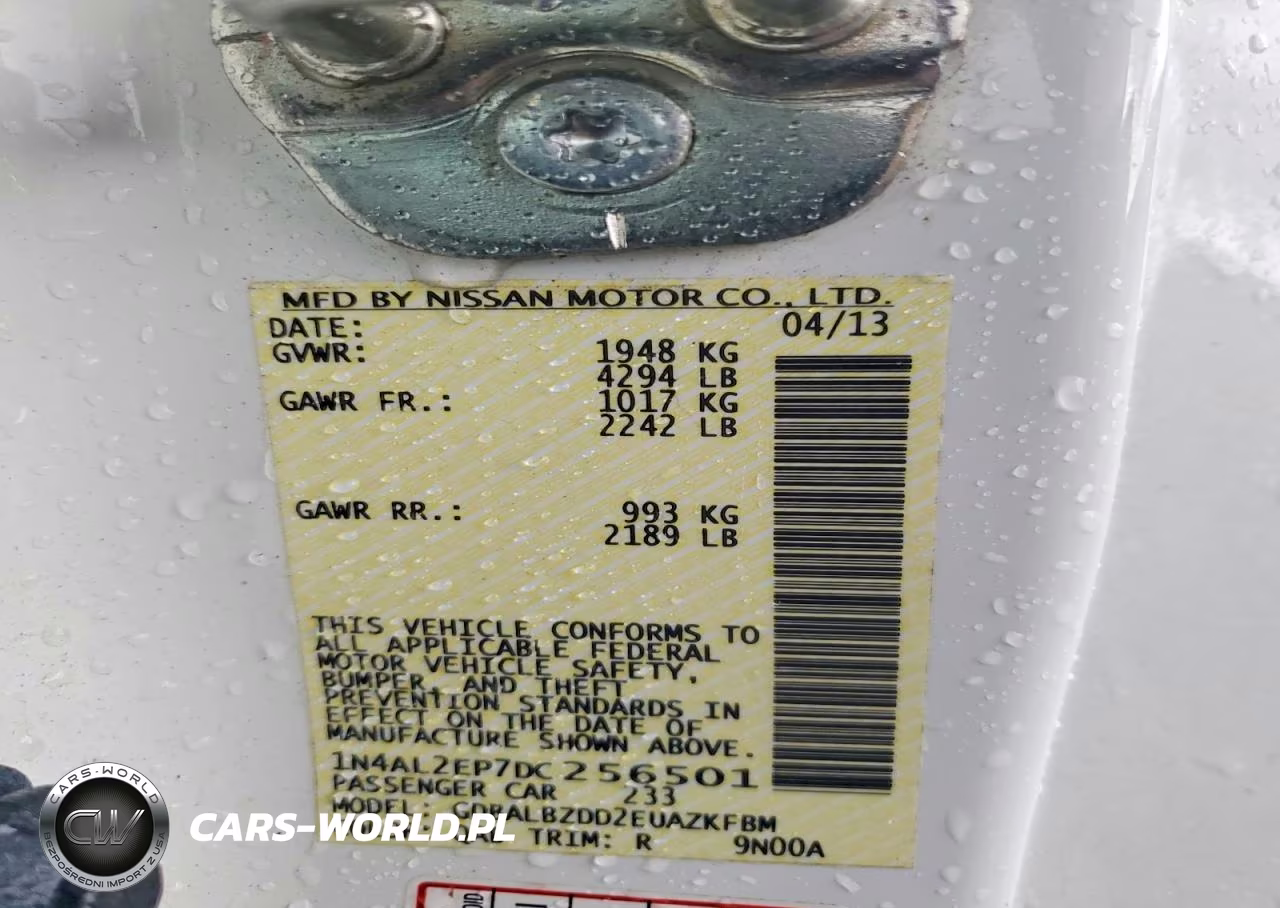 2013 Nissan Altima S VIN:1N4AL2EP7DC256501 - 12