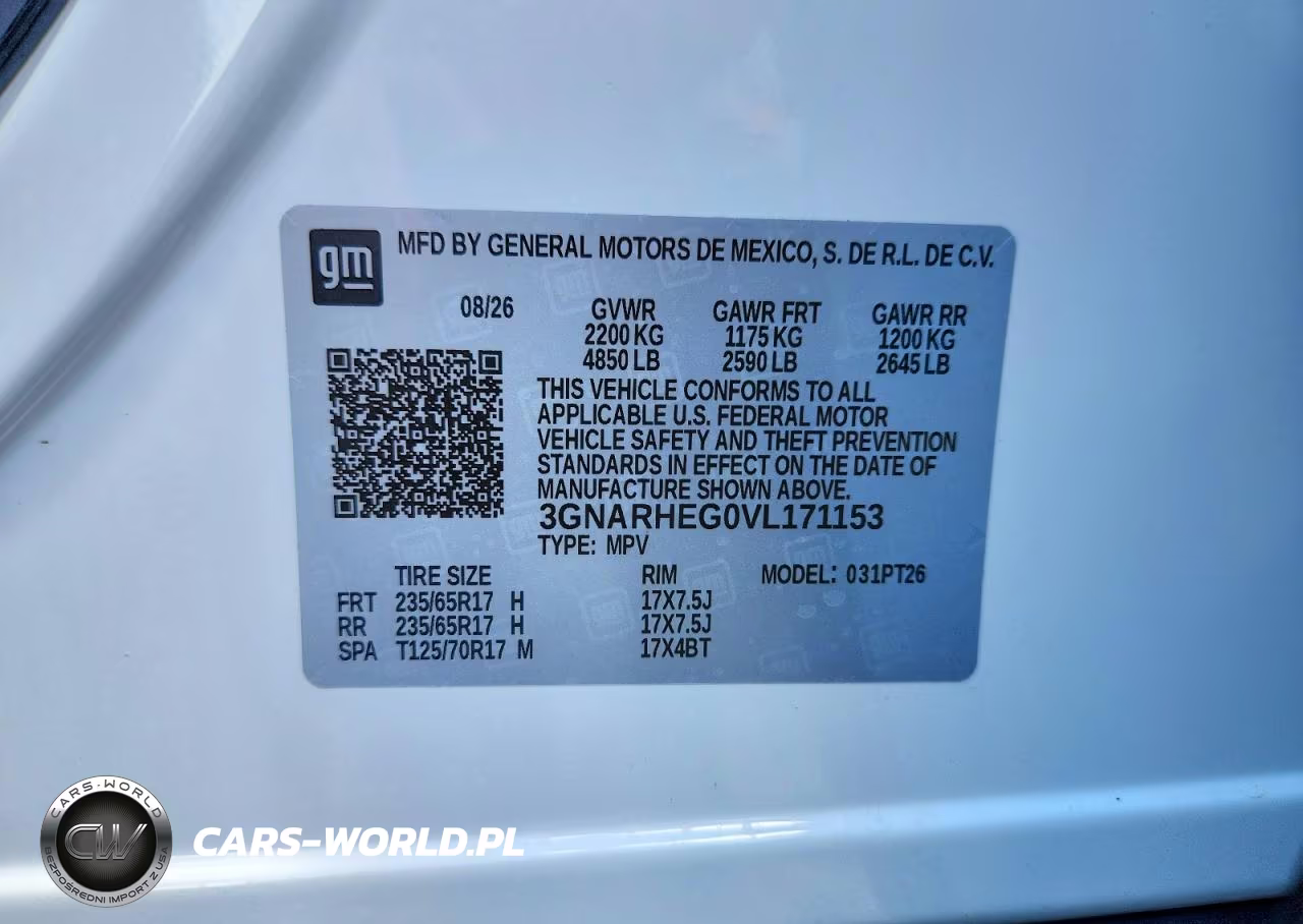 2027 Chevrolet Equinox Lt VIN:3GNARHEG0VL171153 - 14