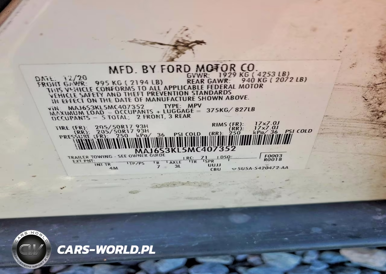 2021 Ford Ecosport Titanium VIN:MAJ6S3KL5MC407352 - 12