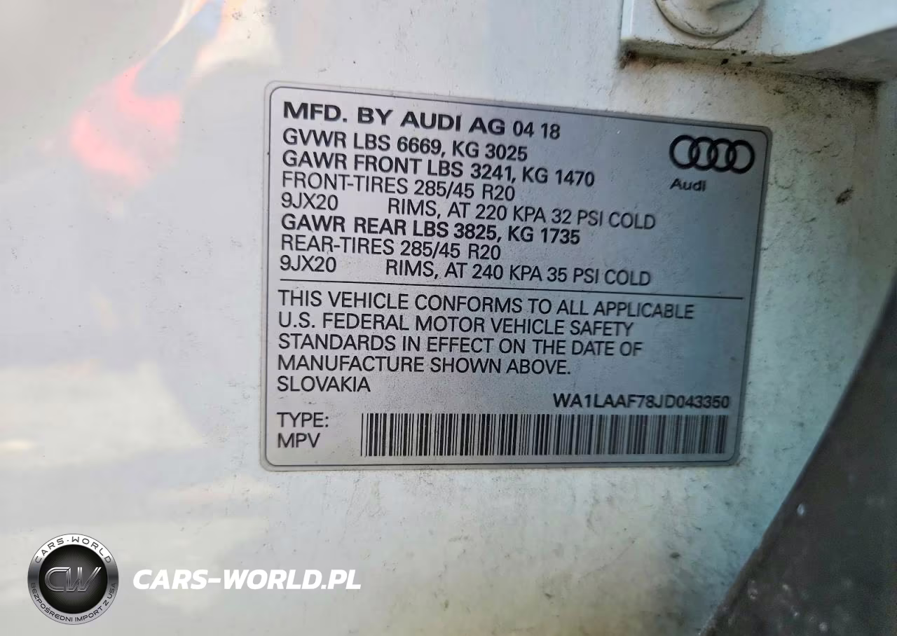2018 Audi Q7 Premium Plus VIN:WA1LAAF78JD043350 - 13