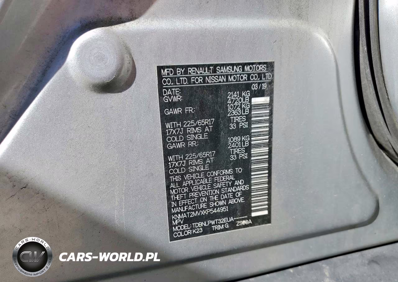 2019 Nissan Rogue S VIN:KNMAT2MVXKP544951 - 13