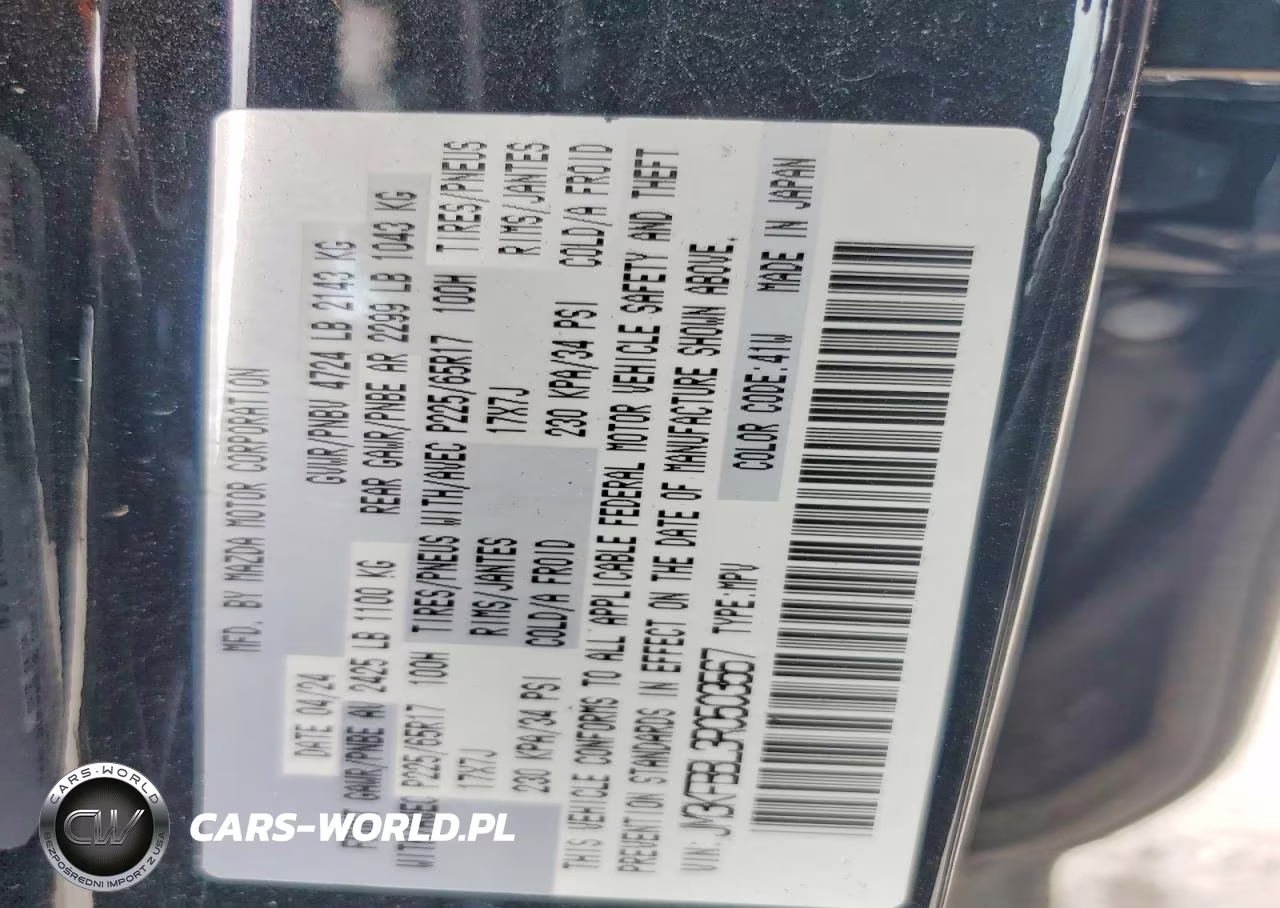 2024 Mazda Cx-5 Select VIN:JM3KFBBL3R0503567 - 14
