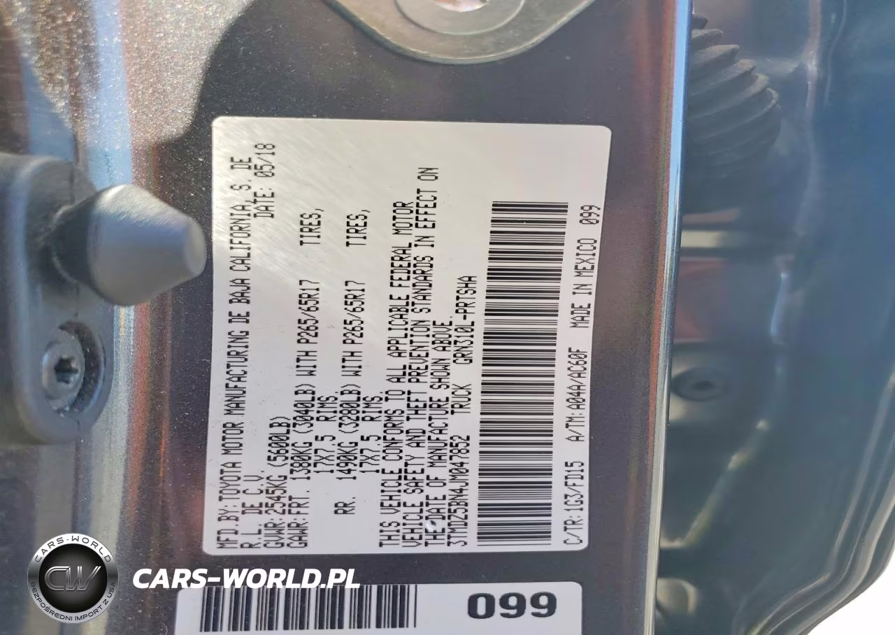 2018 Toyota Tacoma Trd Sport VIN:3TMDZ5BN4JM047852 - 12