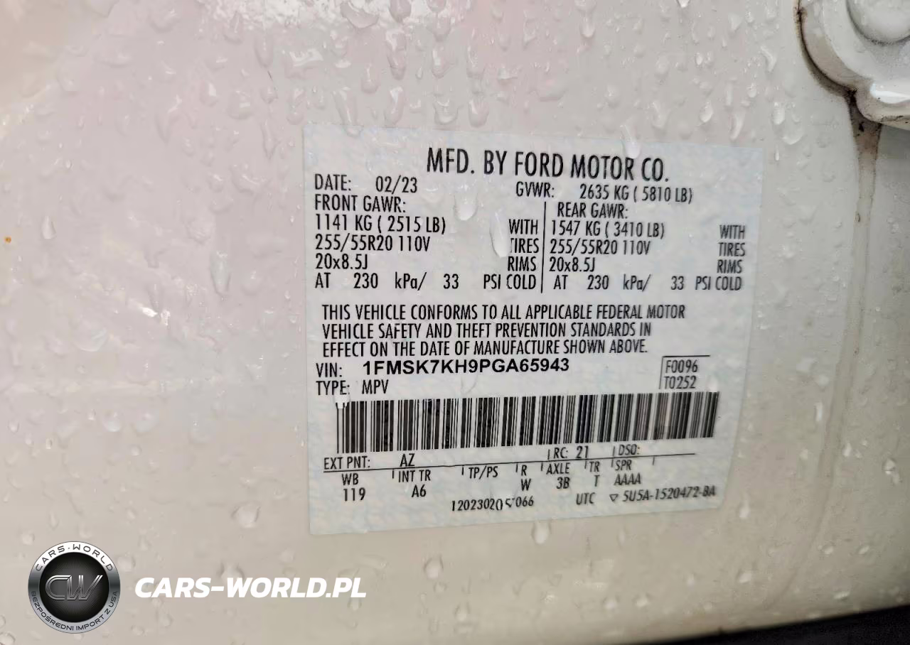 2023 Ford Explorer St-Line VIN:1FMSK7KH9PGA65943 - 13