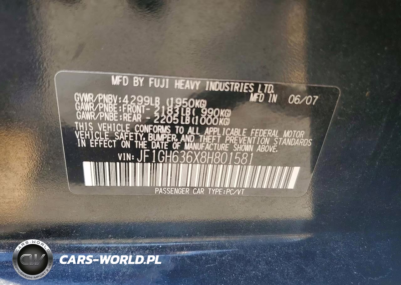 2008 Subaru Impreza Outback Sport VIN:JF1GH636X8H801581 - 12
