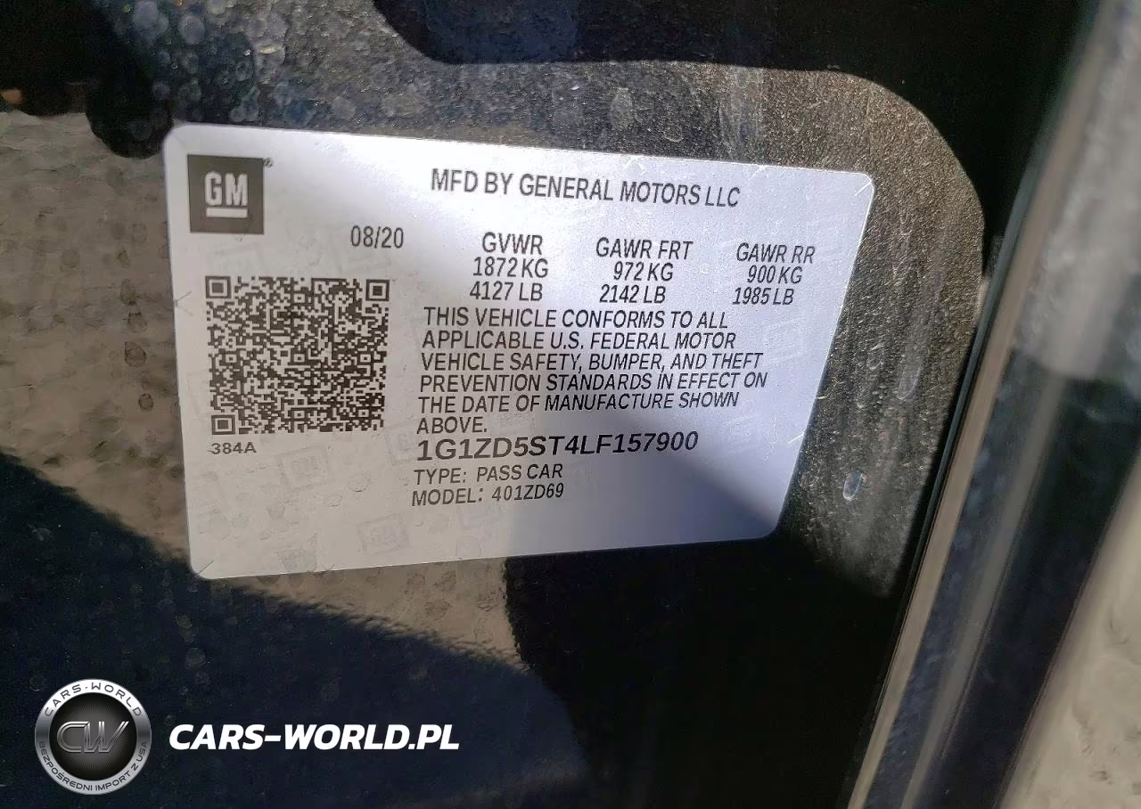2020 Chevrolet Malibu Lt VIN:1G1ZD5ST4LF157900 - 13