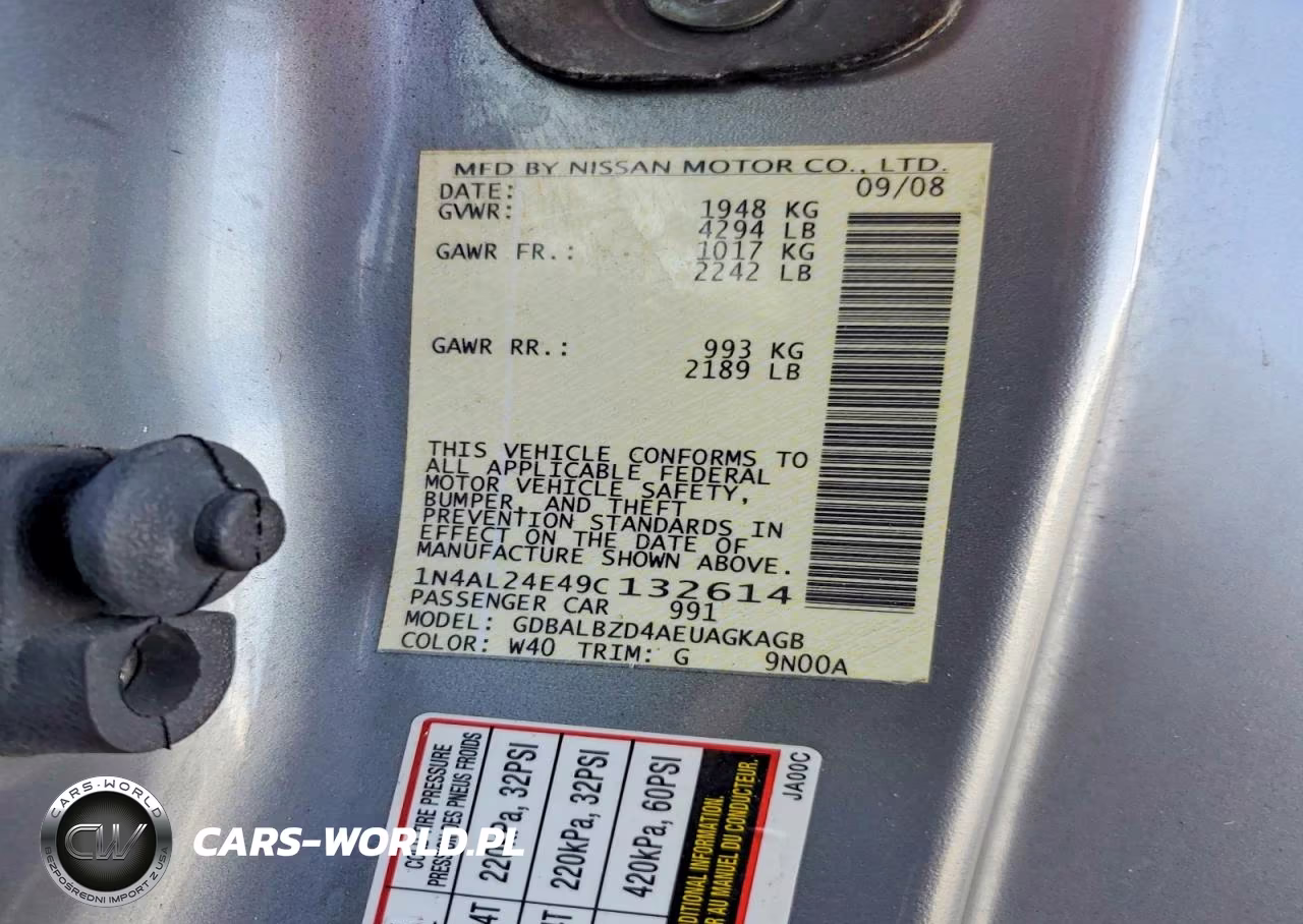 2009 Nissan Altima 2.5 S VIN:1N4AL24E49C132614 - 12
