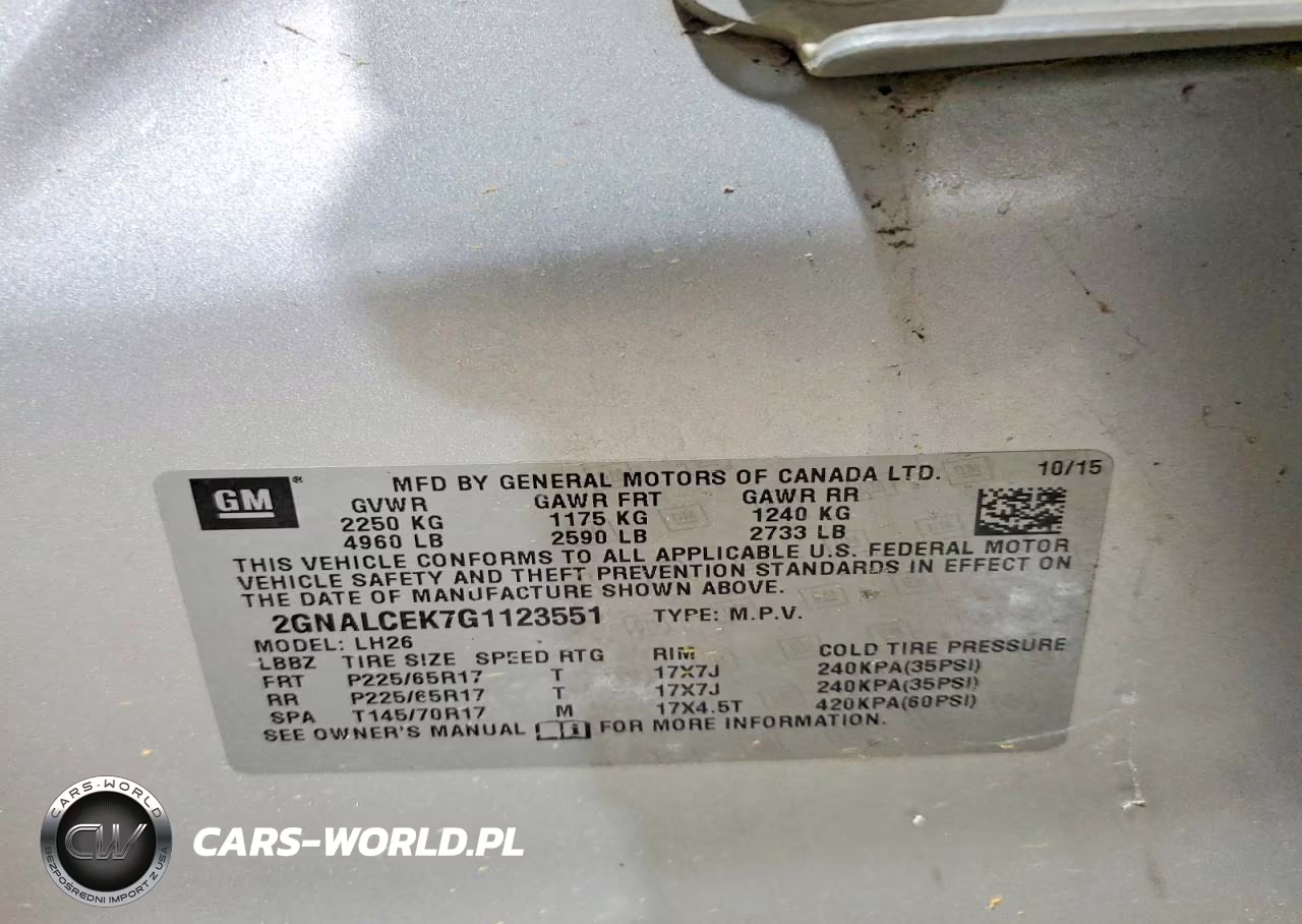2016 Chevrolet Equinox Lt VIN:2GNALCEK7G1123551 - 13