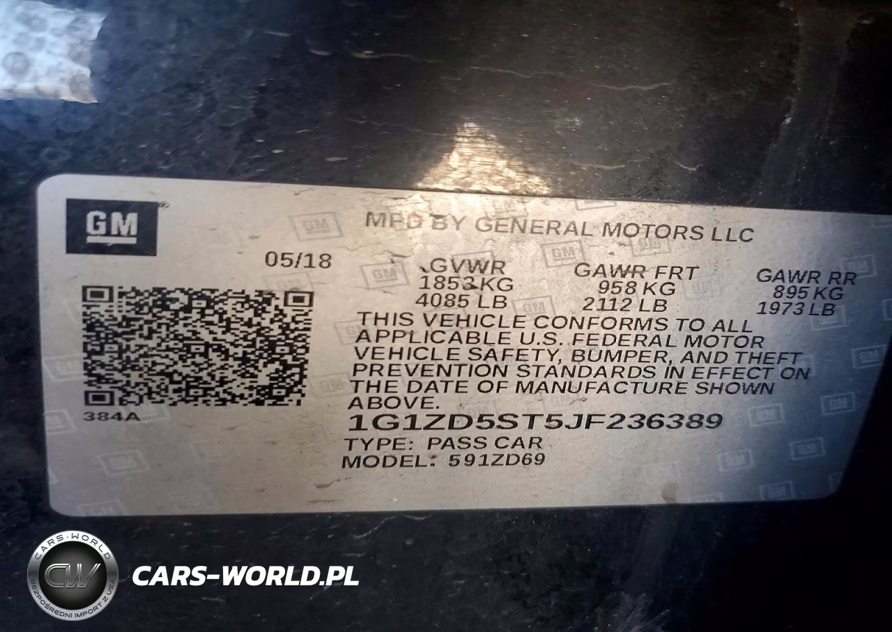 2018 Chevrolet Malibu Lt VIN:1G1ZD5ST5JF236389 - 12